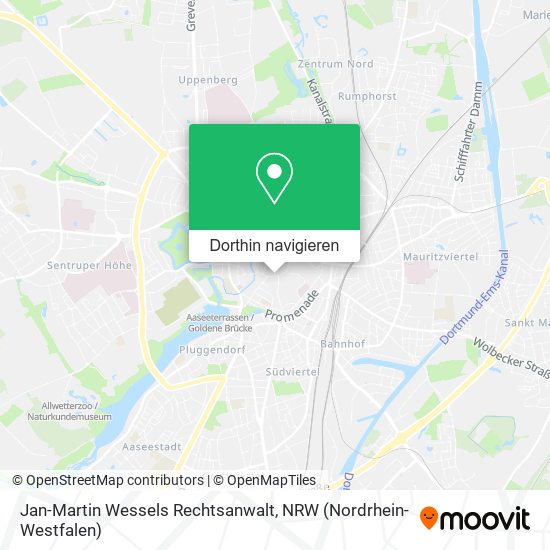 Jan-Martin Wessels Rechtsanwalt Karte