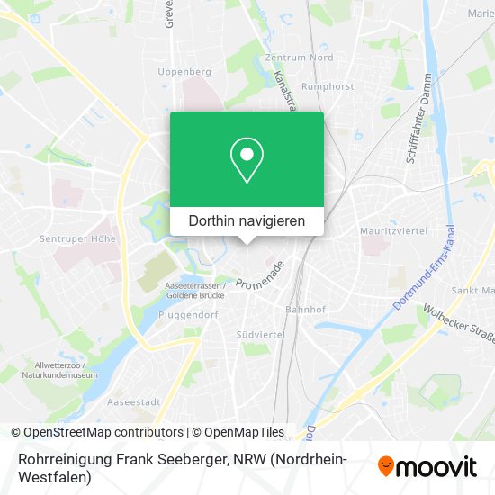 Rohrreinigung Frank Seeberger Karte