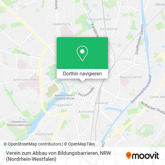 Verein zum Abbau von Bildungsbarrieren Karte