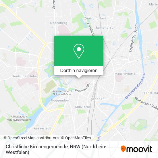 Christliche Kirchengemeinde Karte