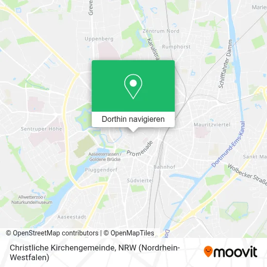 Christliche Kirchengemeinde Karte