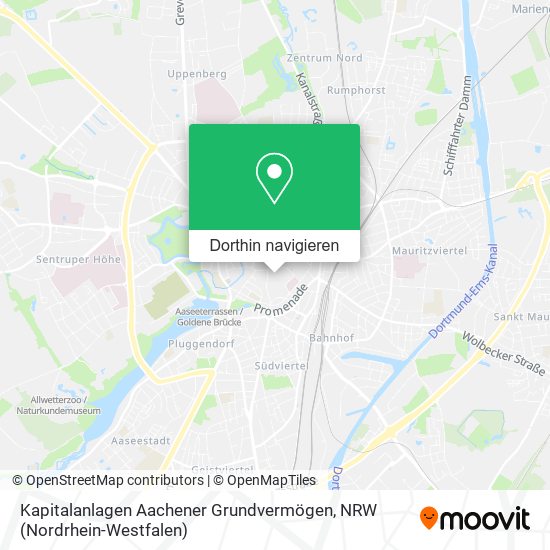 Kapitalanlagen Aachener Grundvermögen Karte