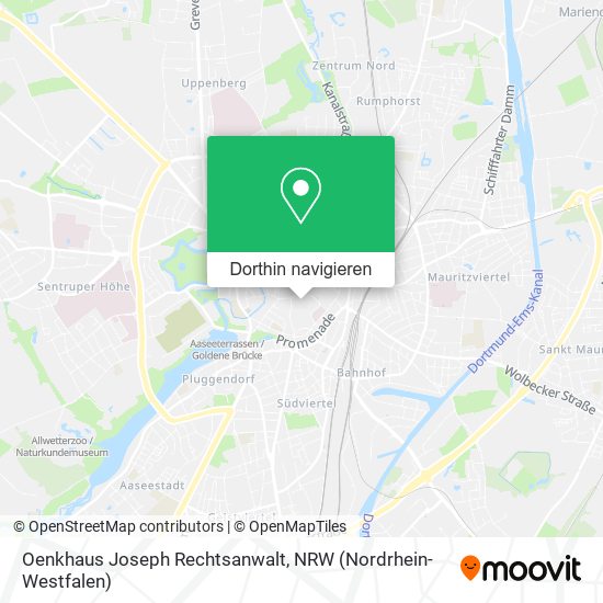 Oenkhaus Joseph Rechtsanwalt Karte
