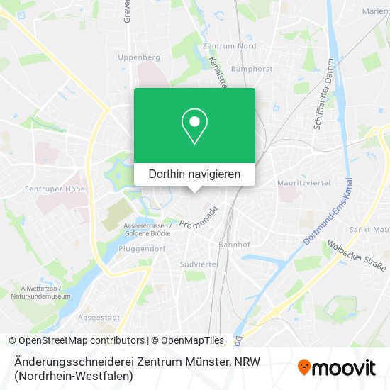 Änderungsschneiderei Zentrum Münster Karte