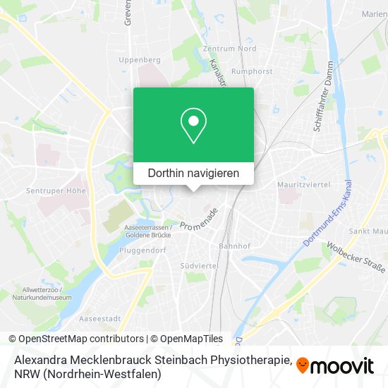 Alexandra Mecklenbrauck Steinbach Physiotherapie Karte
