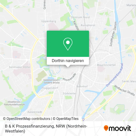 B & K Prozessfinanzierung Karte