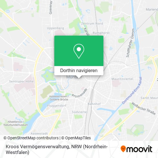 Kroos Vermögensverwaltung Karte