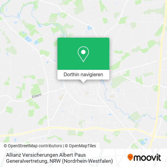 Allianz Versicherungen Albert Paus Generalvertretung Karte