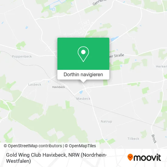 Gold Wing Club Havixbeck Karte