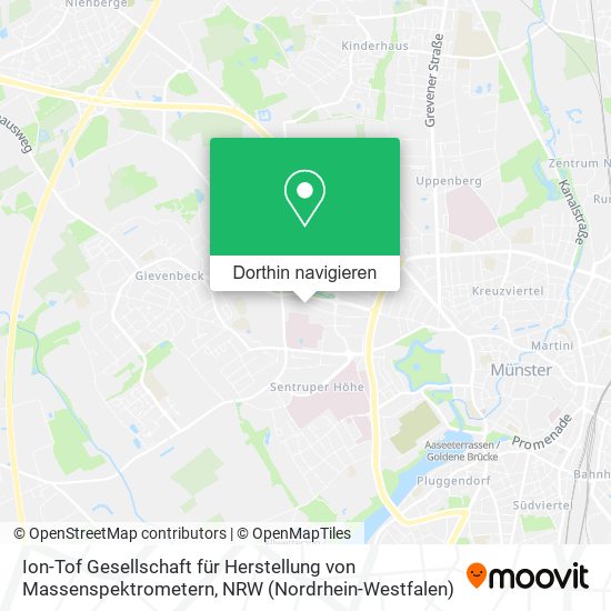 Ion-Tof Gesellschaft für Herstellung von Massenspektrometern Karte