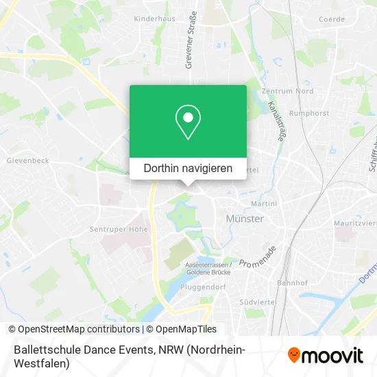 Ballettschule Dance Events Karte