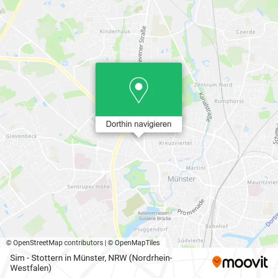 Sim - Stottern in Münster Karte