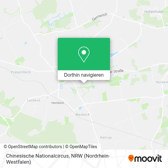 Chinesische Nationalcircus Karte