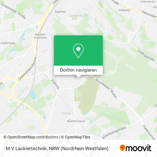 M V Lackiertechnik Karte