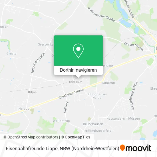 Eisenbahnfreunde Lippe Karte