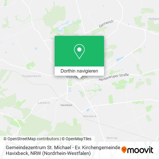 Gemeindezentrum St. Michael - Ev. Kirchengemeinde Havixbeck Karte
