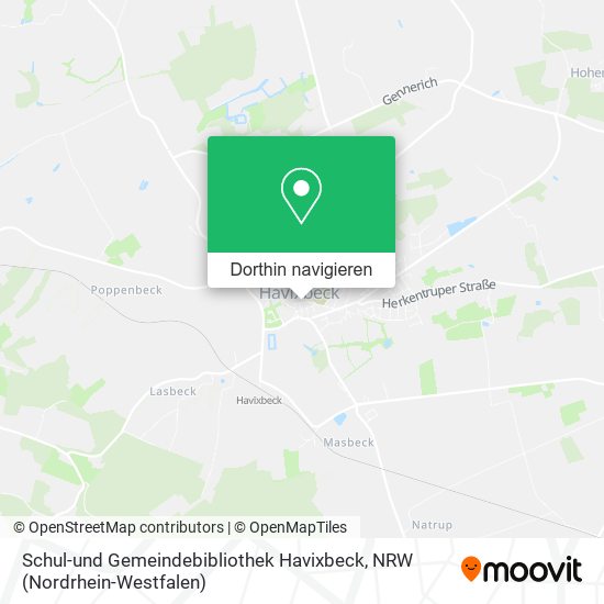 Schul-und Gemeindebibliothek Havixbeck Karte