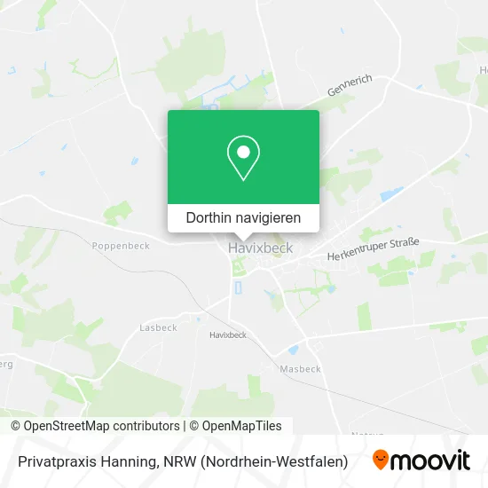 Privatpraxis Hanning Karte