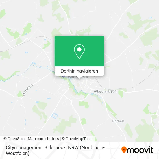 Citymanagement Billerbeck Karte