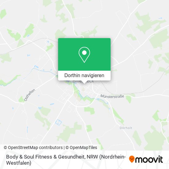 Body & Soul Fitness & Gesundheit Karte
