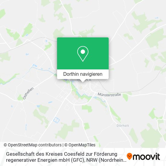 Gesellschaft des Kreises Coesfeld zur Förderung regenerativer Energien mbH (GFC) Karte