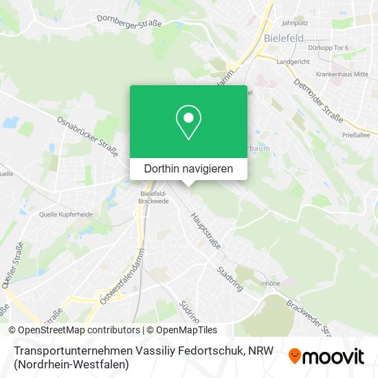 Transportunternehmen Vassiliy Fedortschuk Karte