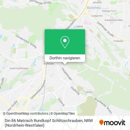 Din 86 Metrisch Rundkopf Schlitzschrauben Karte