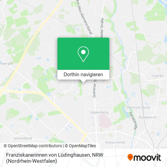 Franziskanerinnen von Lüdinghausen Karte