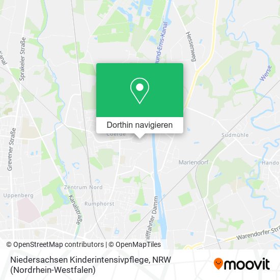 Niedersachsen Kinderintensivpflege Karte