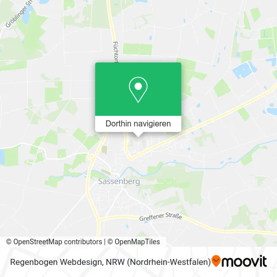 Regenbogen Webdesign Karte