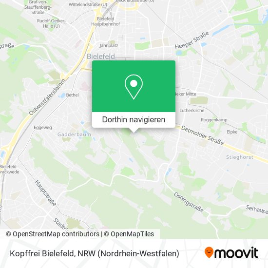 Kopffrei Bielefeld Karte