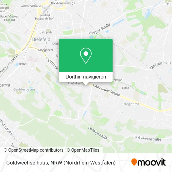 Goldwechselhaus Karte