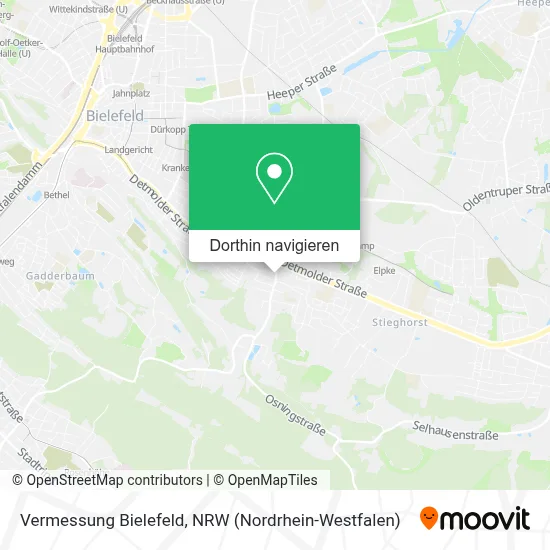 Vermessung Bielefeld Karte