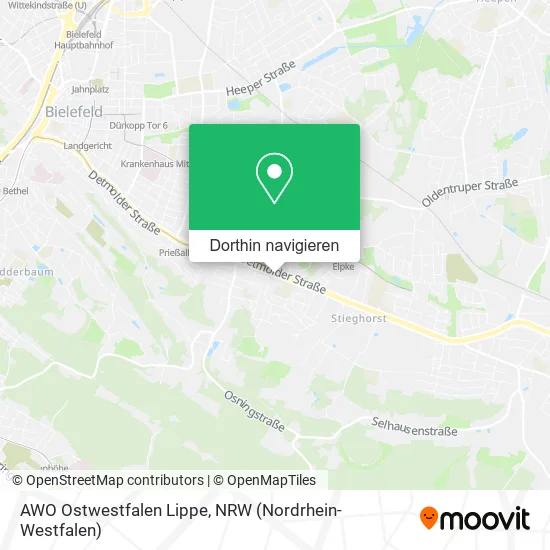 AWO Ostwestfalen Lippe Karte