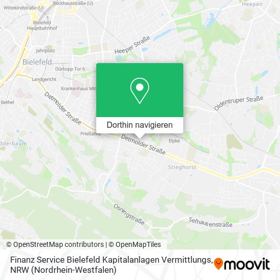 Finanz Service Bielefeld Kapitalanlagen Vermittlungs Karte