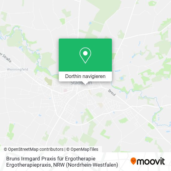 Bruns Irmgard Praxis für Ergotherapie Ergotherapiepraxis Karte