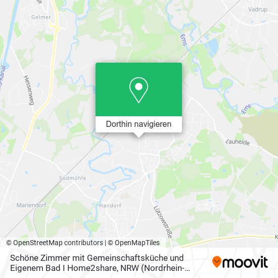 Schöne Zimmer mit Gemeinschaftsküche und Eigenem Bad I Home2share Karte