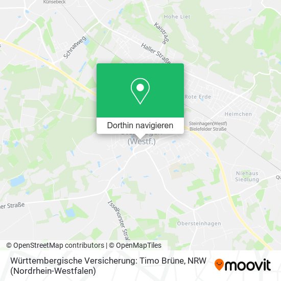Württembergische Versicherung: Timo Brüne Karte