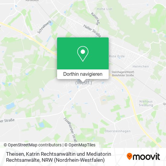 Theisen, Katrin Rechtsanwältin und Mediatorin Rechtsanwälte Karte
