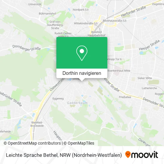 Leichte Sprache Bethel Karte