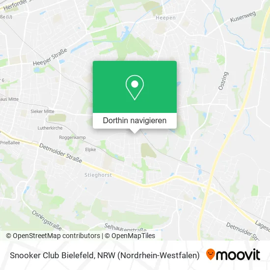 Snooker Club Bielefeld Karte