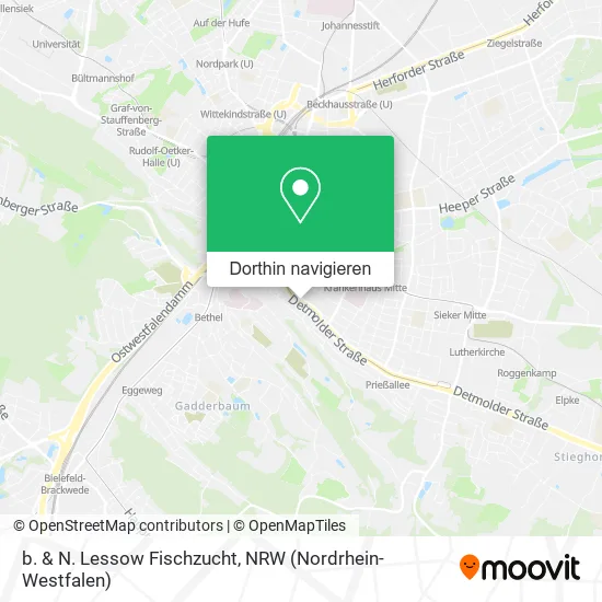 b. & N. Lessow Fischzucht Karte