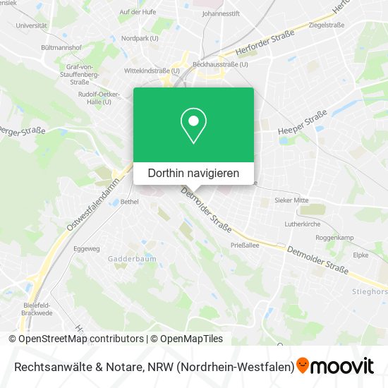 Rechtsanwälte & Notare Karte