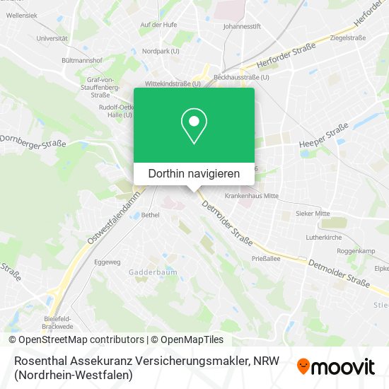Rosenthal Assekuranz Versicherungsmakler Karte