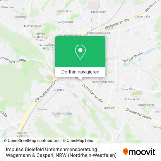 Impulse Bielefeld Unternehmensberatung Wagemann & Caspari Karte
