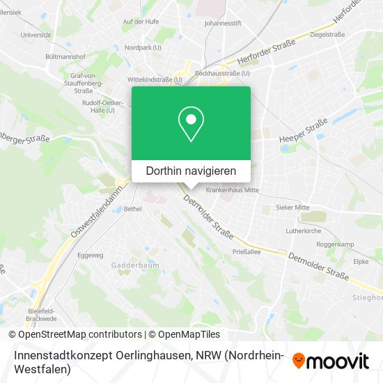 Innenstadtkonzept Oerlinghausen Karte
