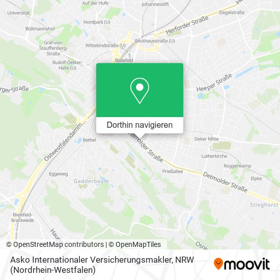 Asko Internationaler Versicherungsmakler Karte