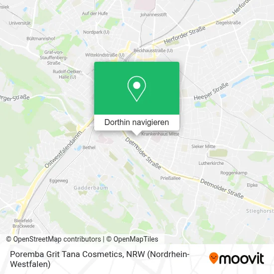 Poremba Grit Tana Cosmetics Karte