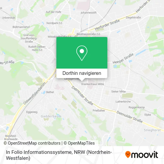 In Folio Informationssysteme Karte