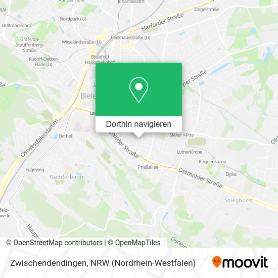 Zwischendendingen Karte